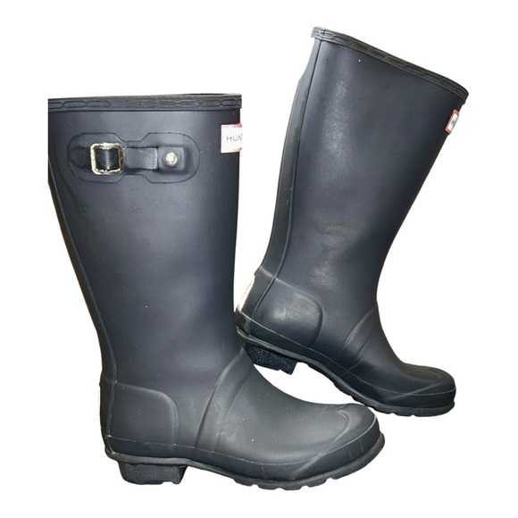 Hunter Classic Black Waterproof Boots size 4 USA - Picture 5 of 11